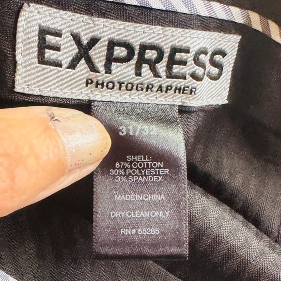Express photographer dress pants gray 31x32 - Picture 9 of 10